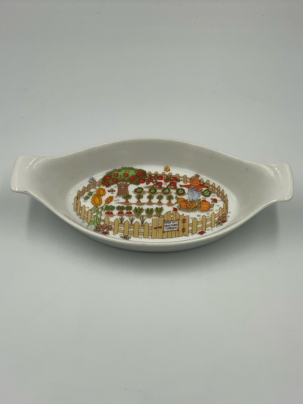 Vintage 1976 Enesco "Vegetable Garden" Au Gratin Casserole Dish